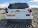 2019 Ford Escape S White vin: 1FMCU0F73KUA29473