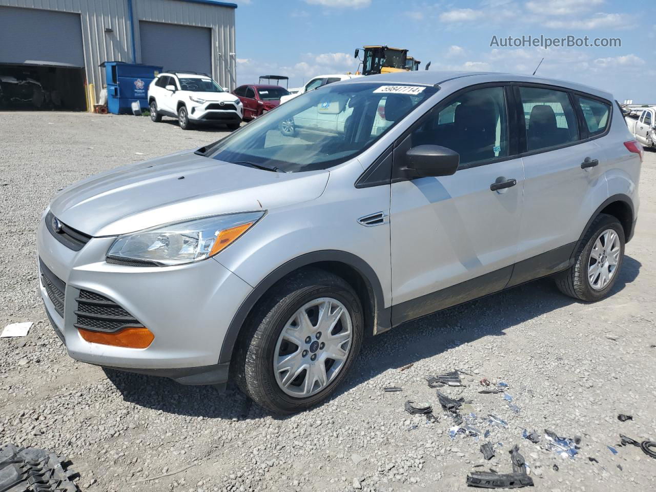 2013 Ford Escape S Silver vin: 1FMCU0F74DUB13451