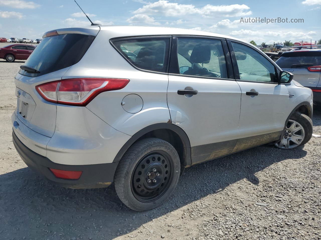 2013 Ford Escape S Silver vin: 1FMCU0F74DUB13451