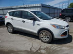 2013 Ford Escape S White vin: 1FMCU0F74DUC08303