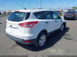 2014 Ford Escape S White vin: 1FMCU0F74EUA05820