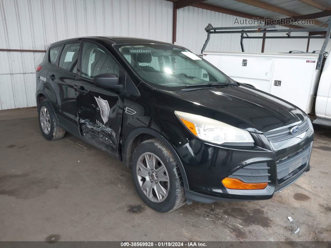 2014 Ford Escape S Black vin: 1FMCU0F74EUA38042