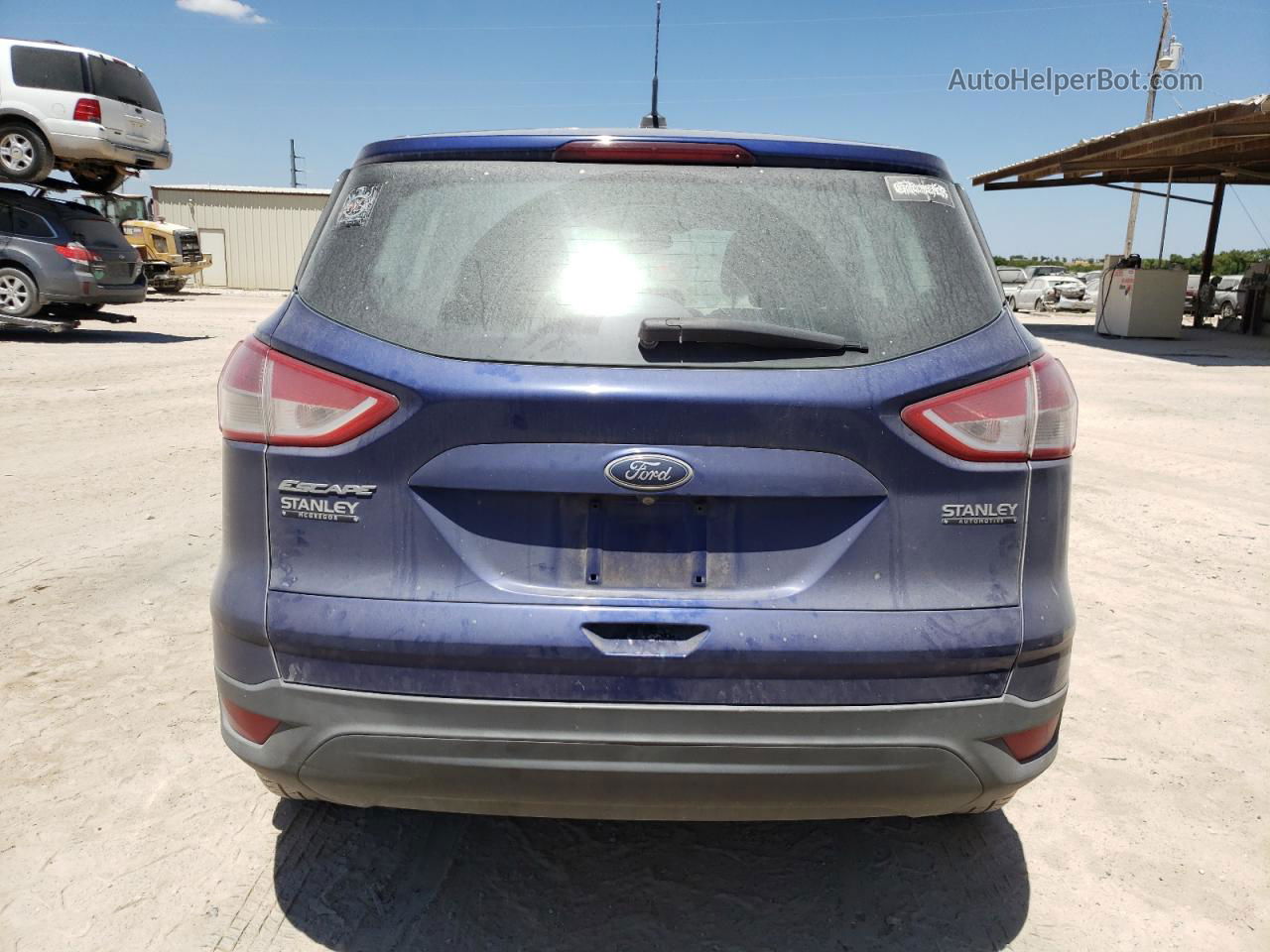 2014 Ford Escape S Синий vin: 1FMCU0F74EUB00281