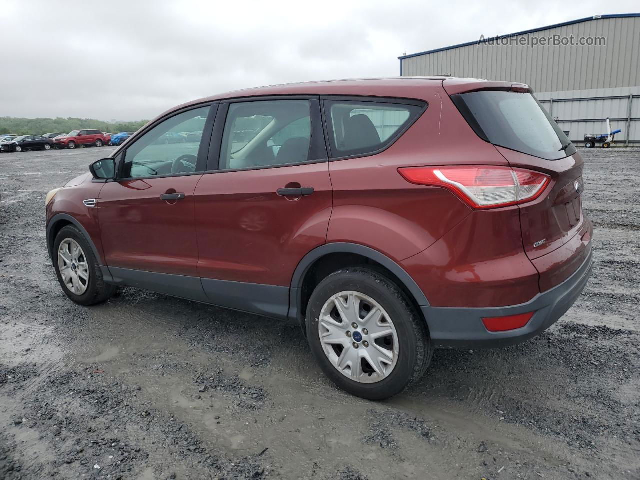 2014 Ford Escape S Red vin: 1FMCU0F74EUC34448