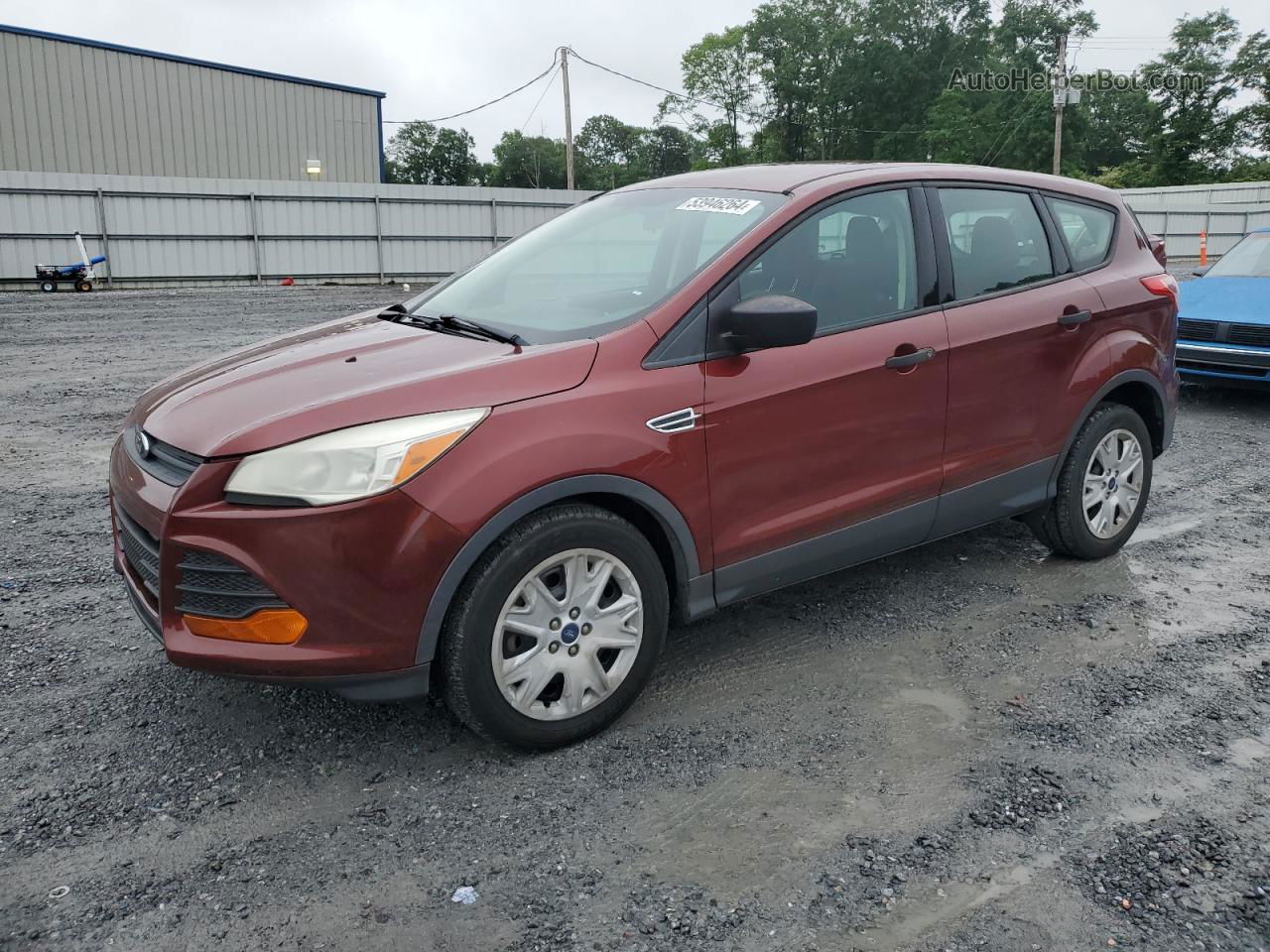 2014 Ford Escape S Red vin: 1FMCU0F74EUC34448