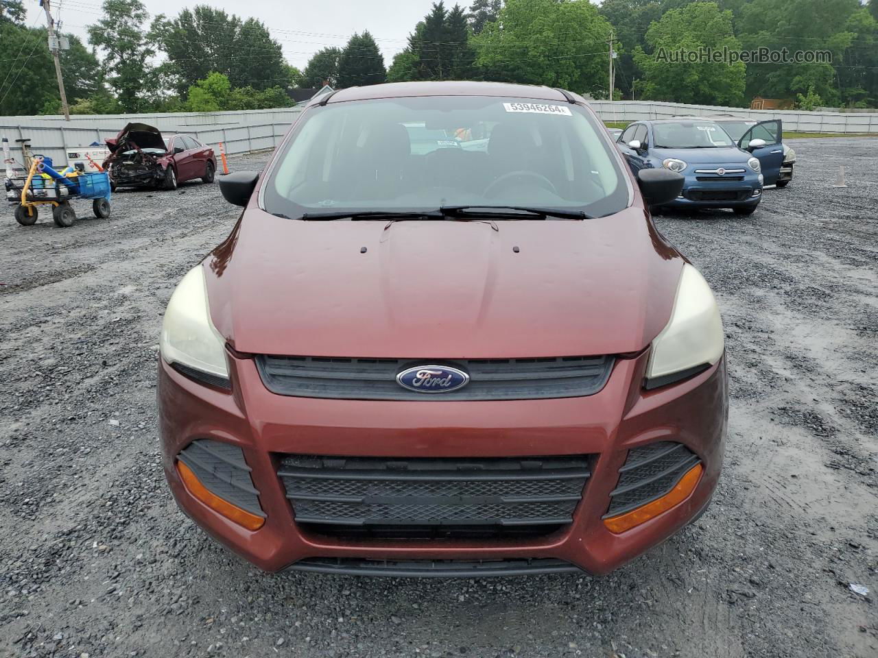 2014 Ford Escape S Red vin: 1FMCU0F74EUC34448