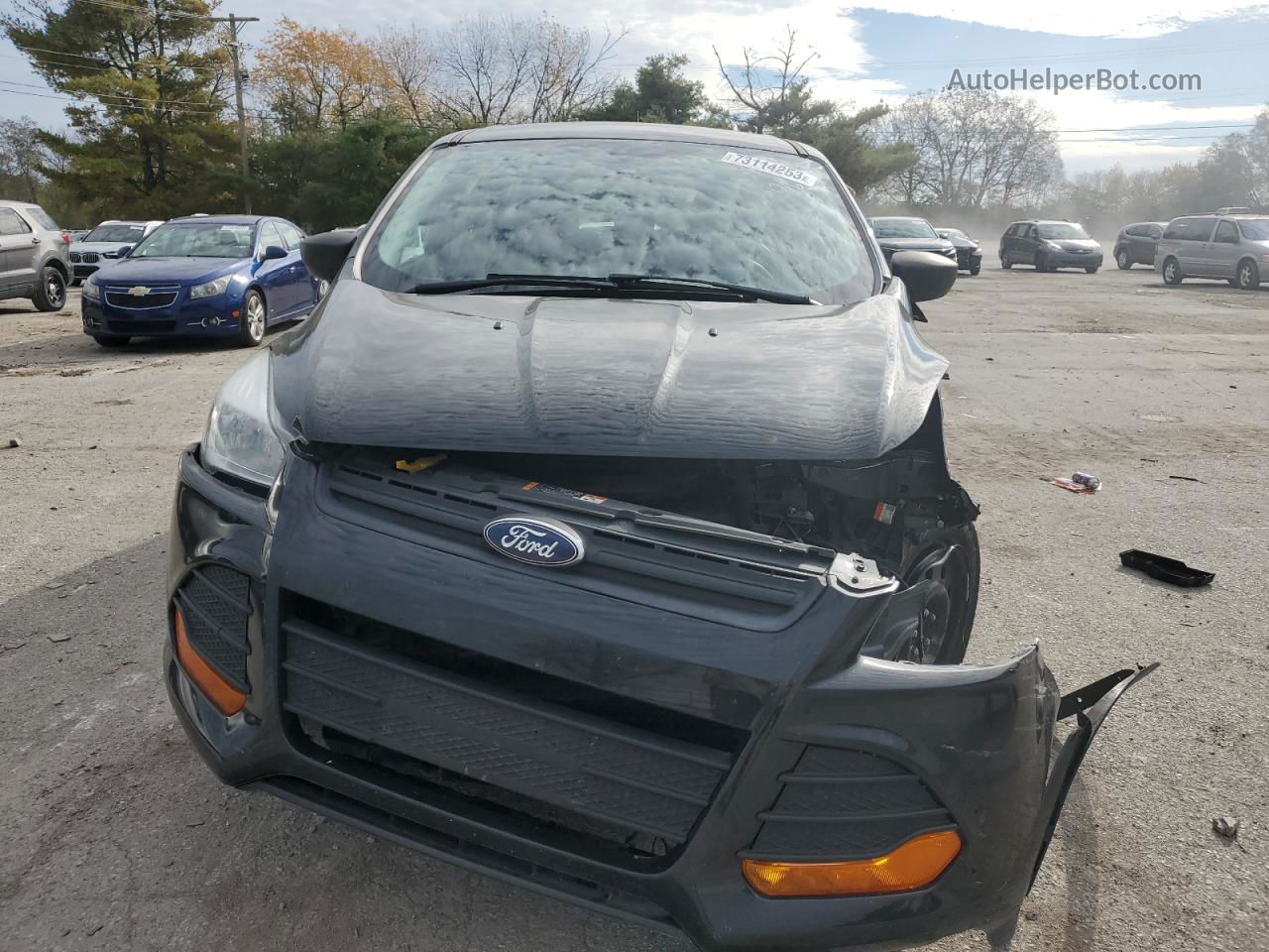 2014 Ford Escape S Черный vin: 1FMCU0F74EUD49633