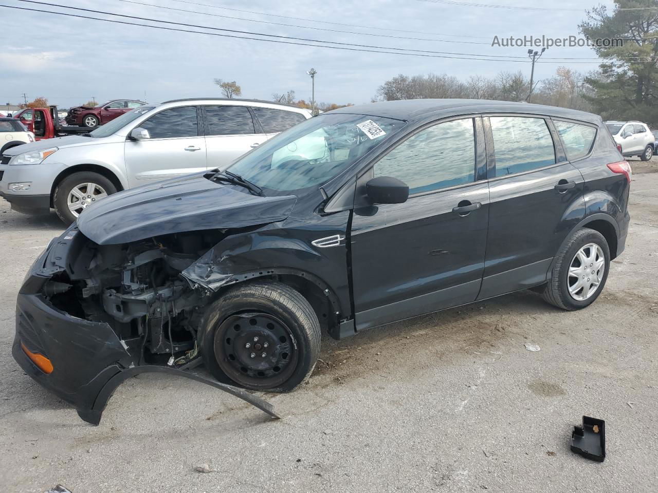 2014 Ford Escape S Черный vin: 1FMCU0F74EUD49633