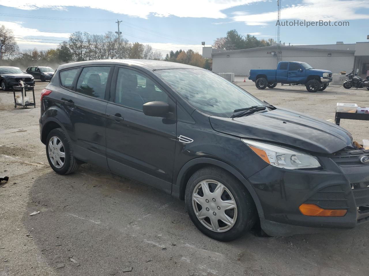 2014 Ford Escape S Black vin: 1FMCU0F74EUD49633