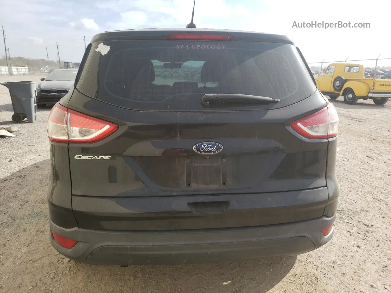 2015 Ford Escape S Black vin: 1FMCU0F74FUA61144