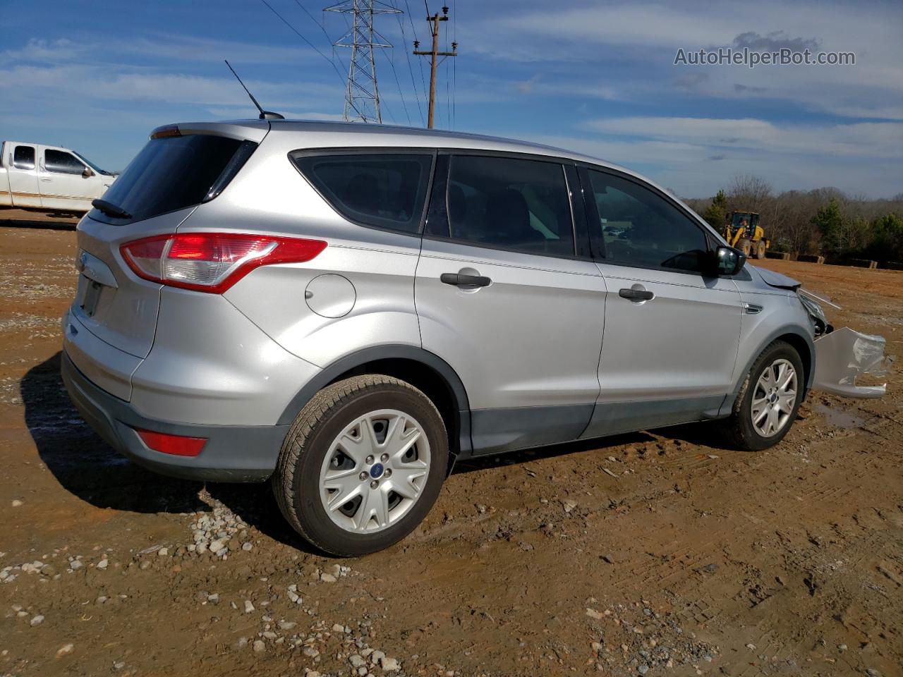 2016 Ford Escape S Silver vin: 1FMCU0F74GUB43585