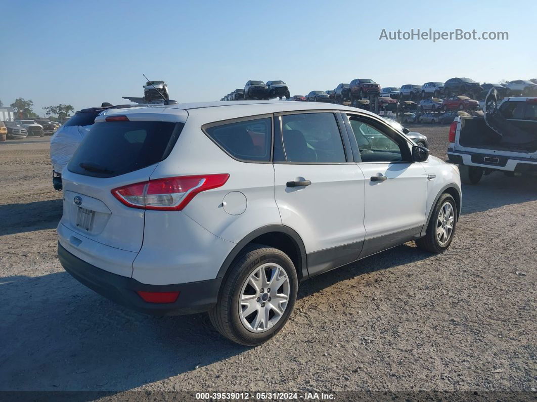 2016 Ford Escape S White vin: 1FMCU0F74GUC19970