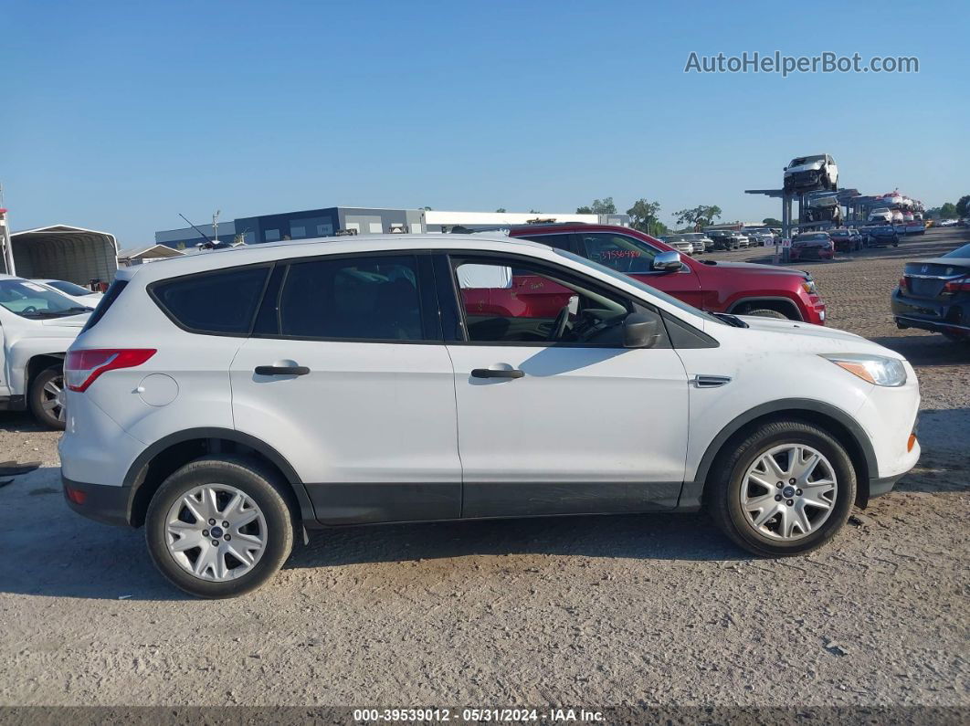 2016 Ford Escape S White vin: 1FMCU0F74GUC19970