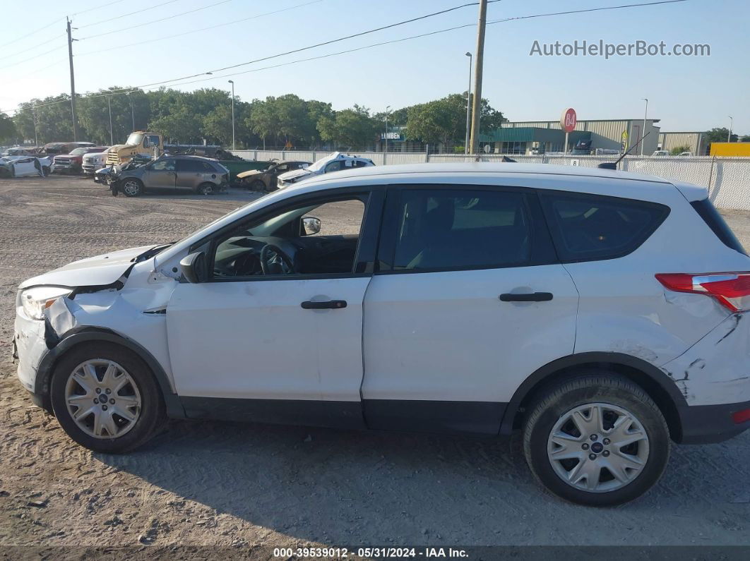 2016 Ford Escape S White vin: 1FMCU0F74GUC19970