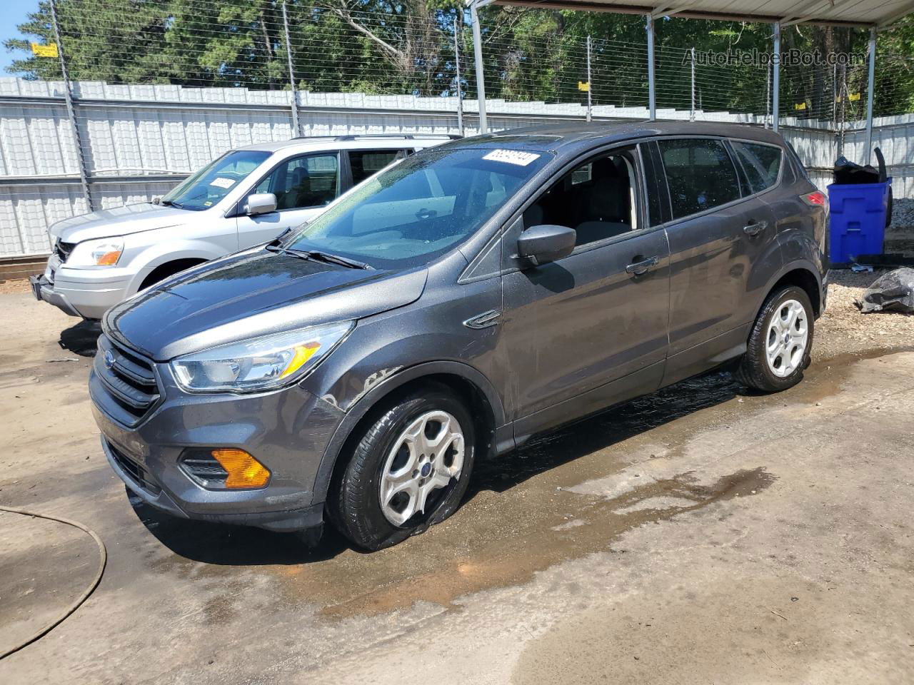 2017 Ford Escape S Gray vin: 1FMCU0F74HUB12600