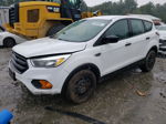 2017 Ford Escape S White vin: 1FMCU0F74HUB70805