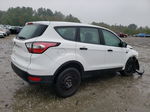 2017 Ford Escape S White vin: 1FMCU0F74HUB70805