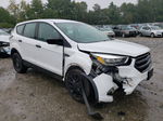 2017 Ford Escape S White vin: 1FMCU0F74HUB70805