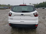 2017 Ford Escape S White vin: 1FMCU0F74HUB70805