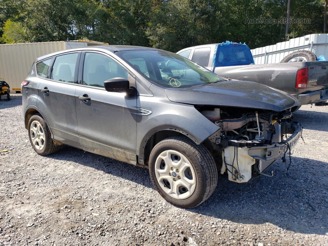 2017 Ford Escape S Gray vin: 1FMCU0F74HUB95574