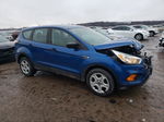 2017 Ford Escape S Blue vin: 1FMCU0F74HUC87879