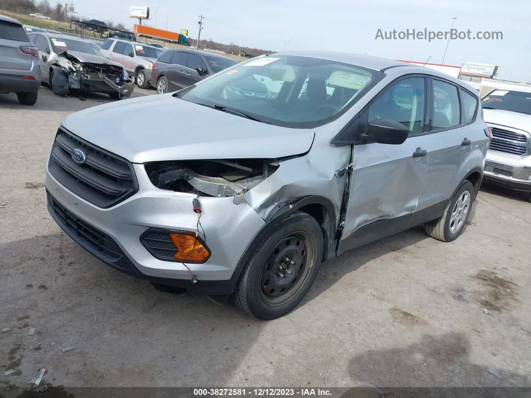 2019 Ford Escape S Silver vin: 1FMCU0F74KUA72235