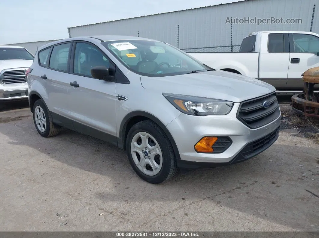 2019 Ford Escape S Silver vin: 1FMCU0F74KUA72235