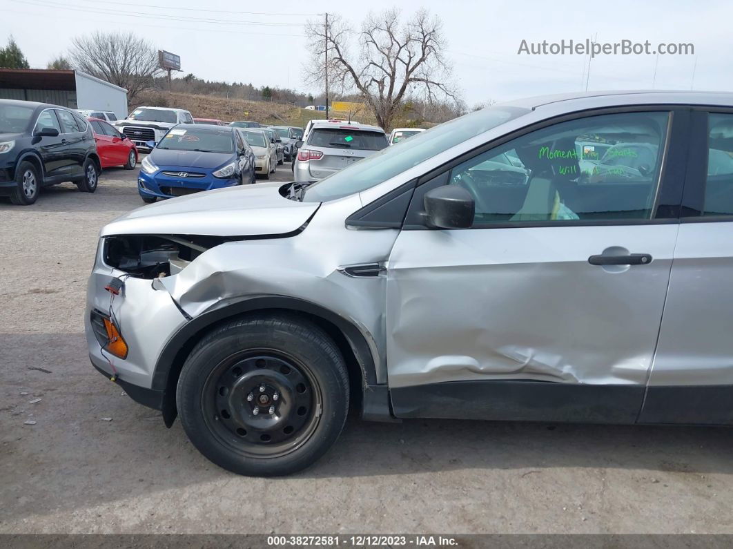 2019 Ford Escape S Silver vin: 1FMCU0F74KUA72235