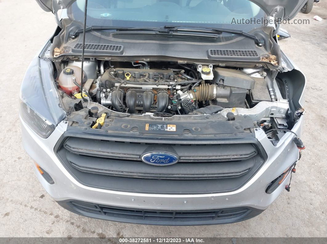 2019 Ford Escape S Silver vin: 1FMCU0F74KUA72235