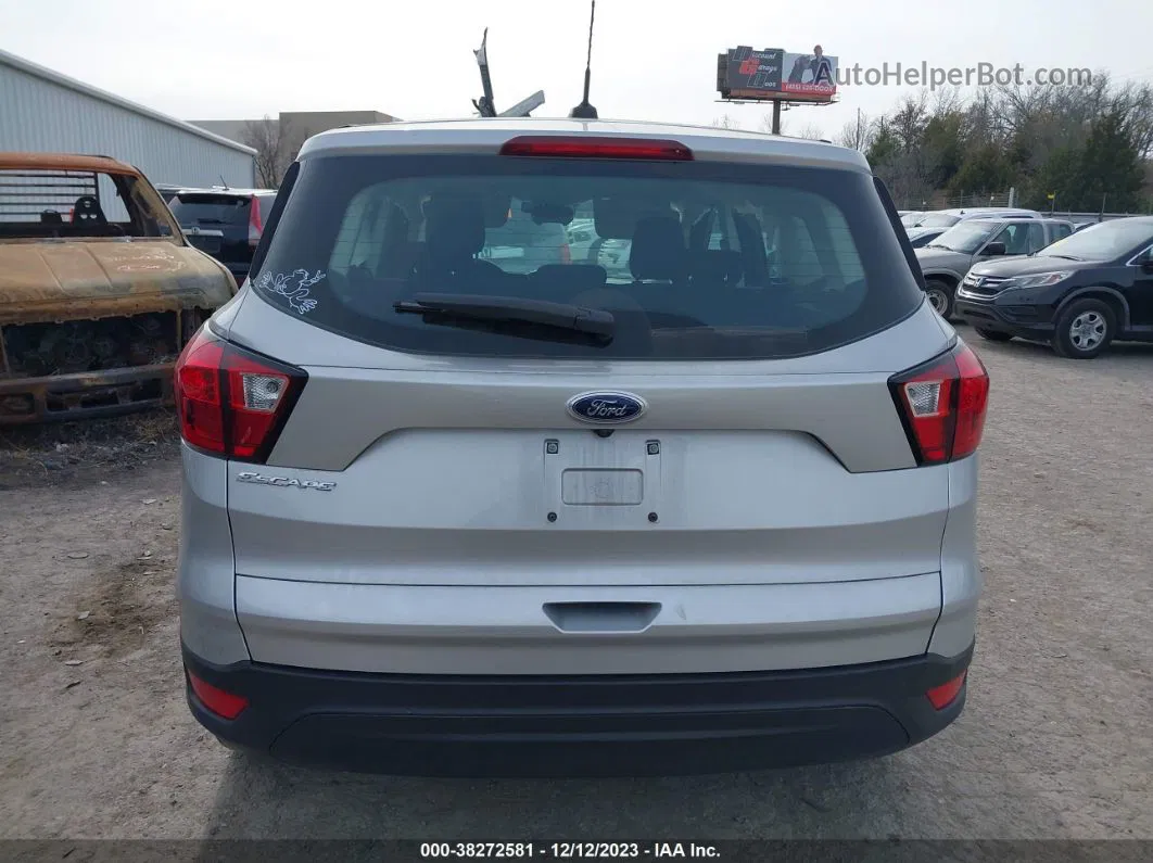 2019 Ford Escape S Silver vin: 1FMCU0F74KUA72235