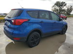 2019 Ford Escape S Blue vin: 1FMCU0F74KUC20514