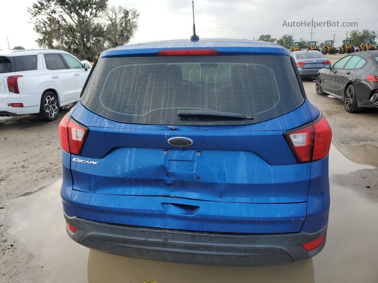 2019 Ford Escape S Blue vin: 1FMCU0F74KUC20514