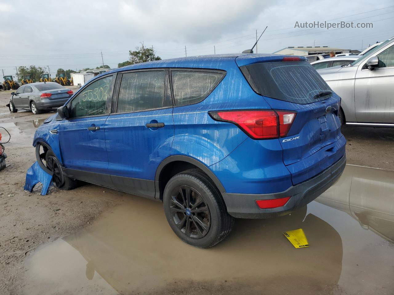 2019 Ford Escape S Blue vin: 1FMCU0F74KUC20514