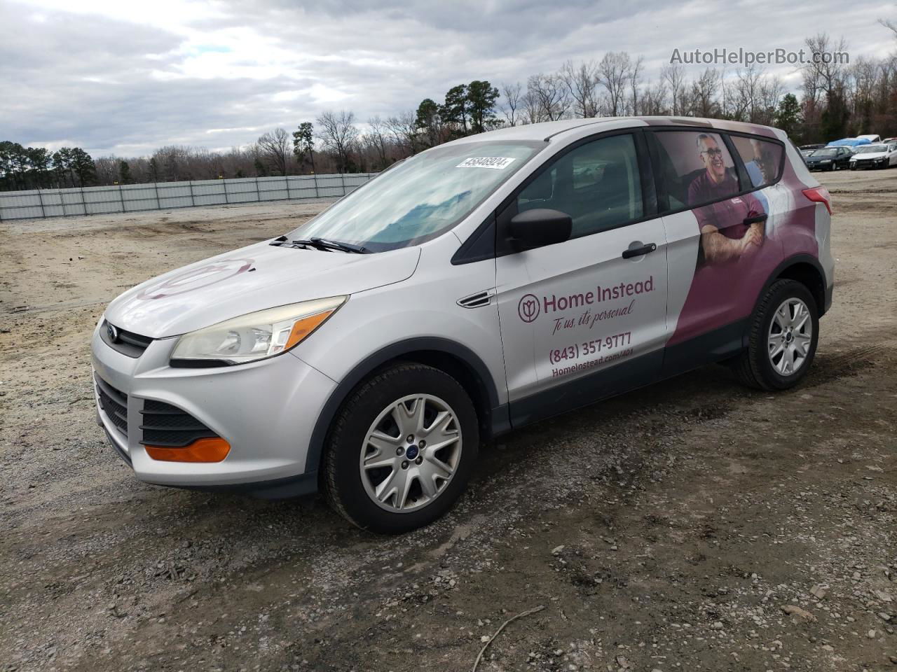 2013 Ford Escape S Silver vin: 1FMCU0F75DUB65591