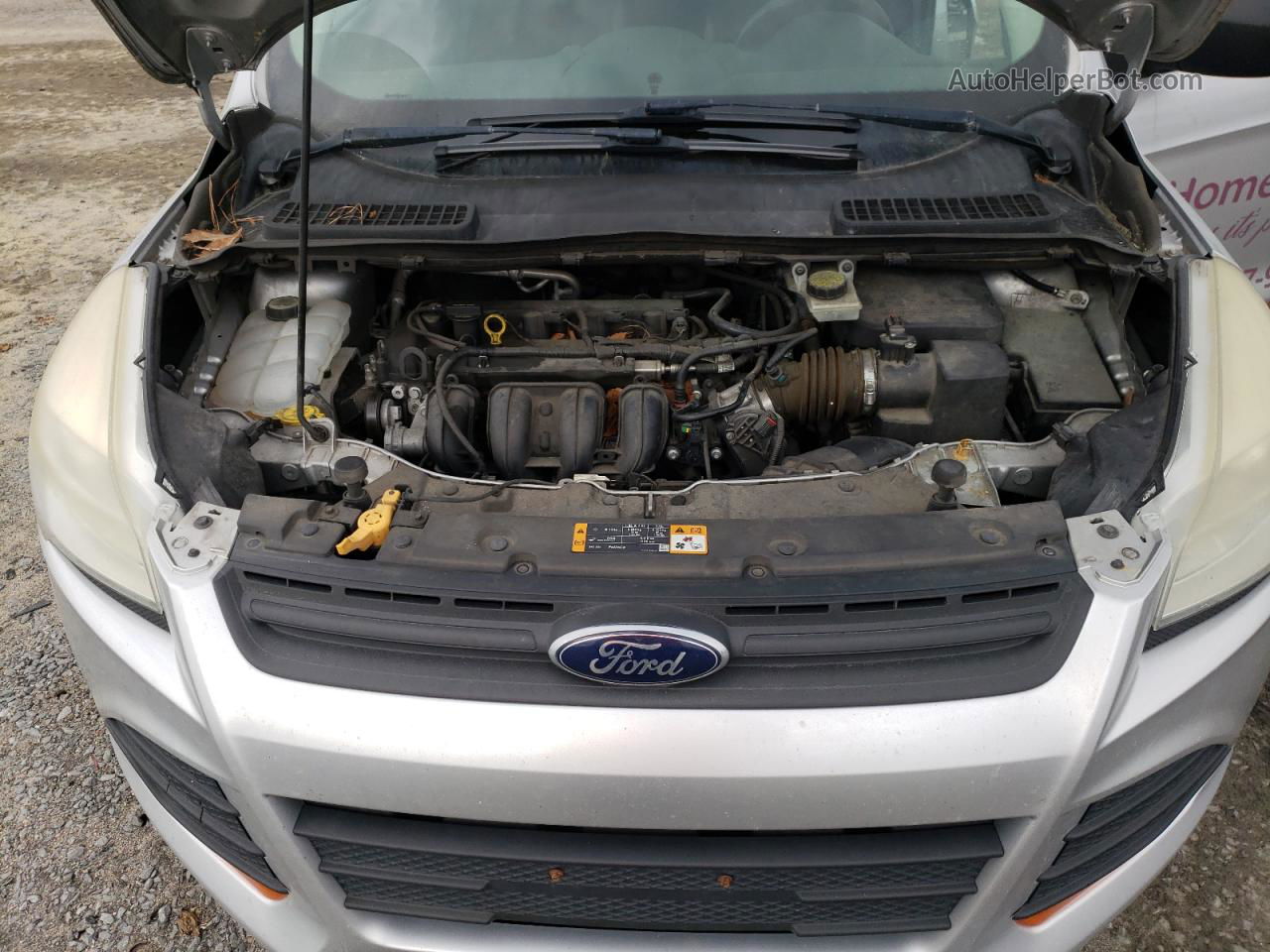 2013 Ford Escape S Silver vin: 1FMCU0F75DUB65591