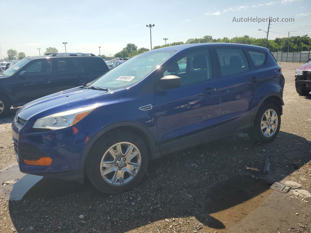 2013 Ford Escape S Blue vin: 1FMCU0F75DUC93331