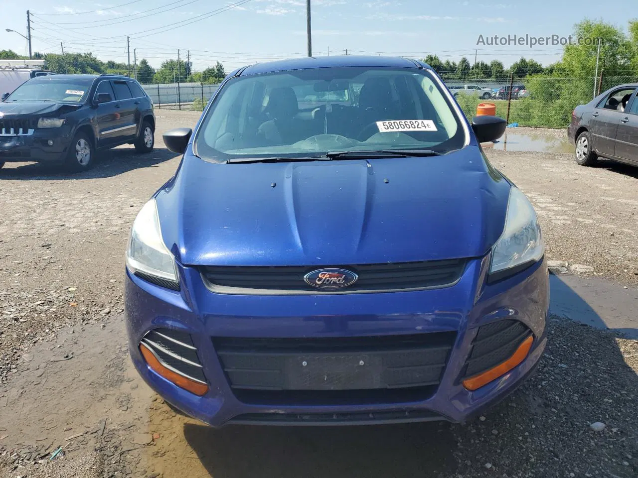 2013 Ford Escape S Blue vin: 1FMCU0F75DUC93331