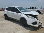 2013 Ford Escape S White vin: 1FMCU0F75DUD47128