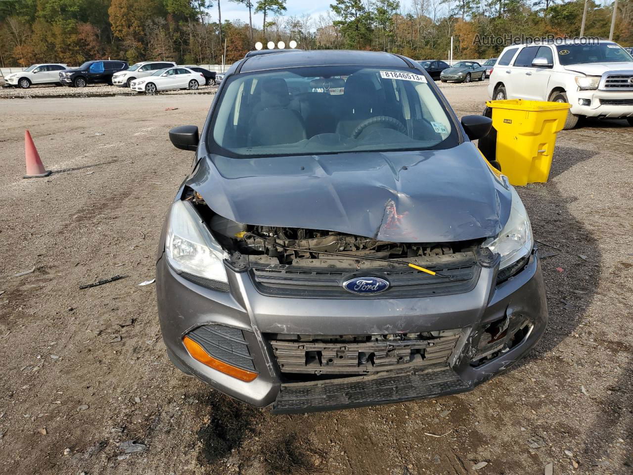 2014 Ford Escape S Gray vin: 1FMCU0F75EUD63234