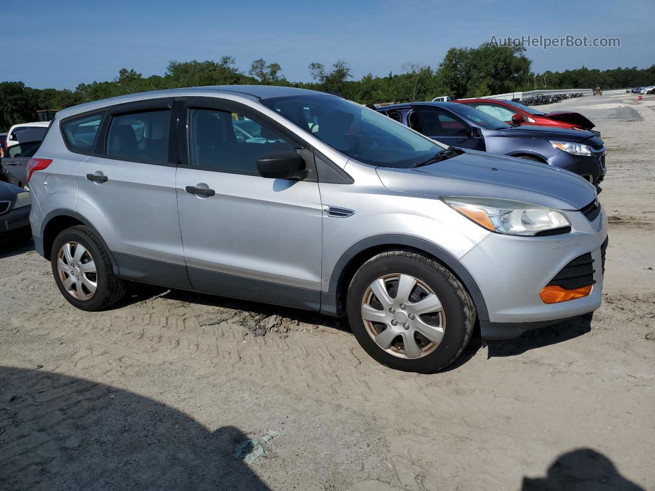 2015 Ford Escape S Silver vin: 1FMCU0F75FUC40311