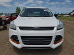 2015 Ford Escape S White vin: 1FMCU0F75FUC58470