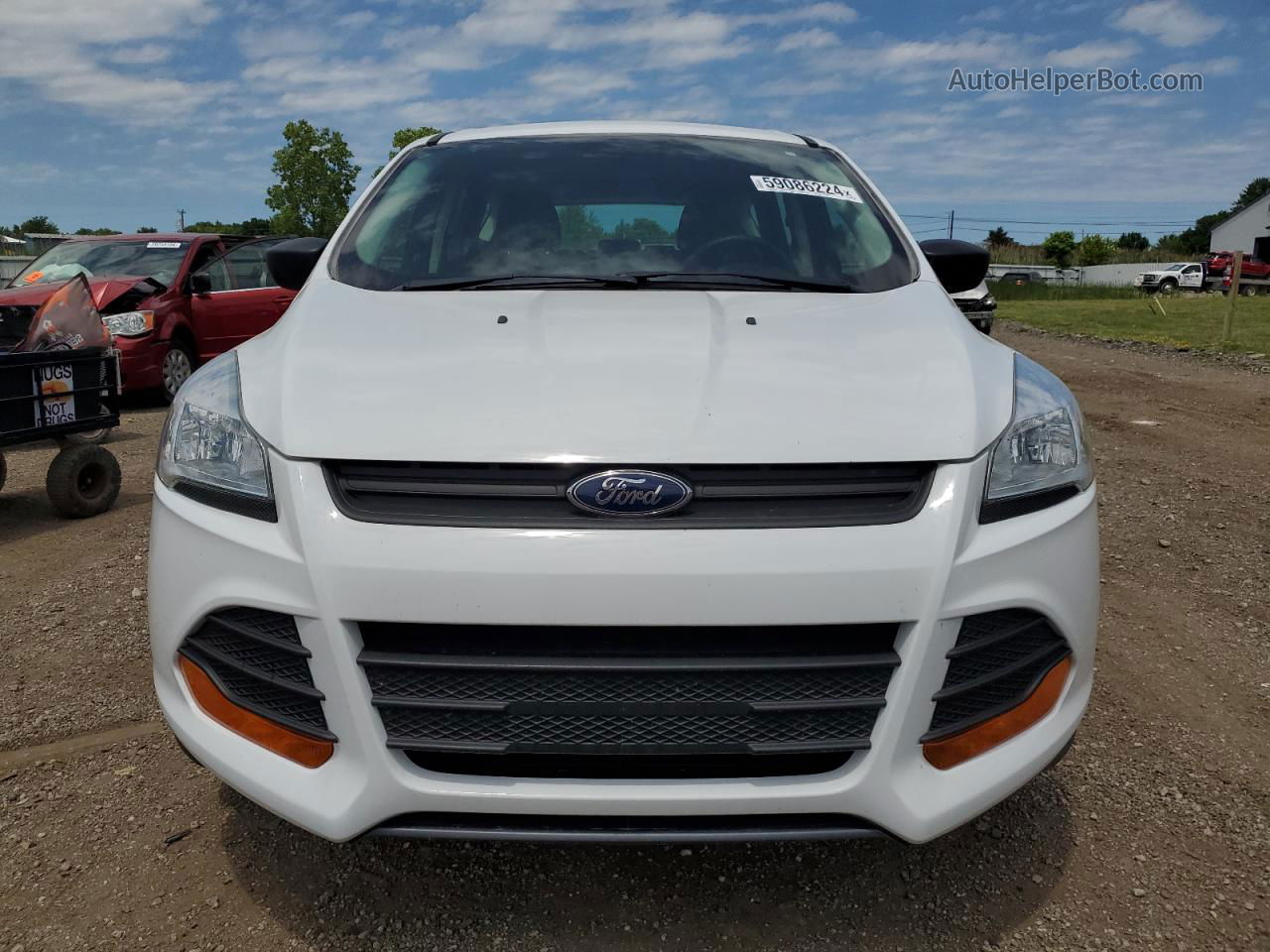 2015 Ford Escape S Белый vin: 1FMCU0F75FUC58470