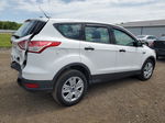 2015 Ford Escape S White vin: 1FMCU0F75FUC58470