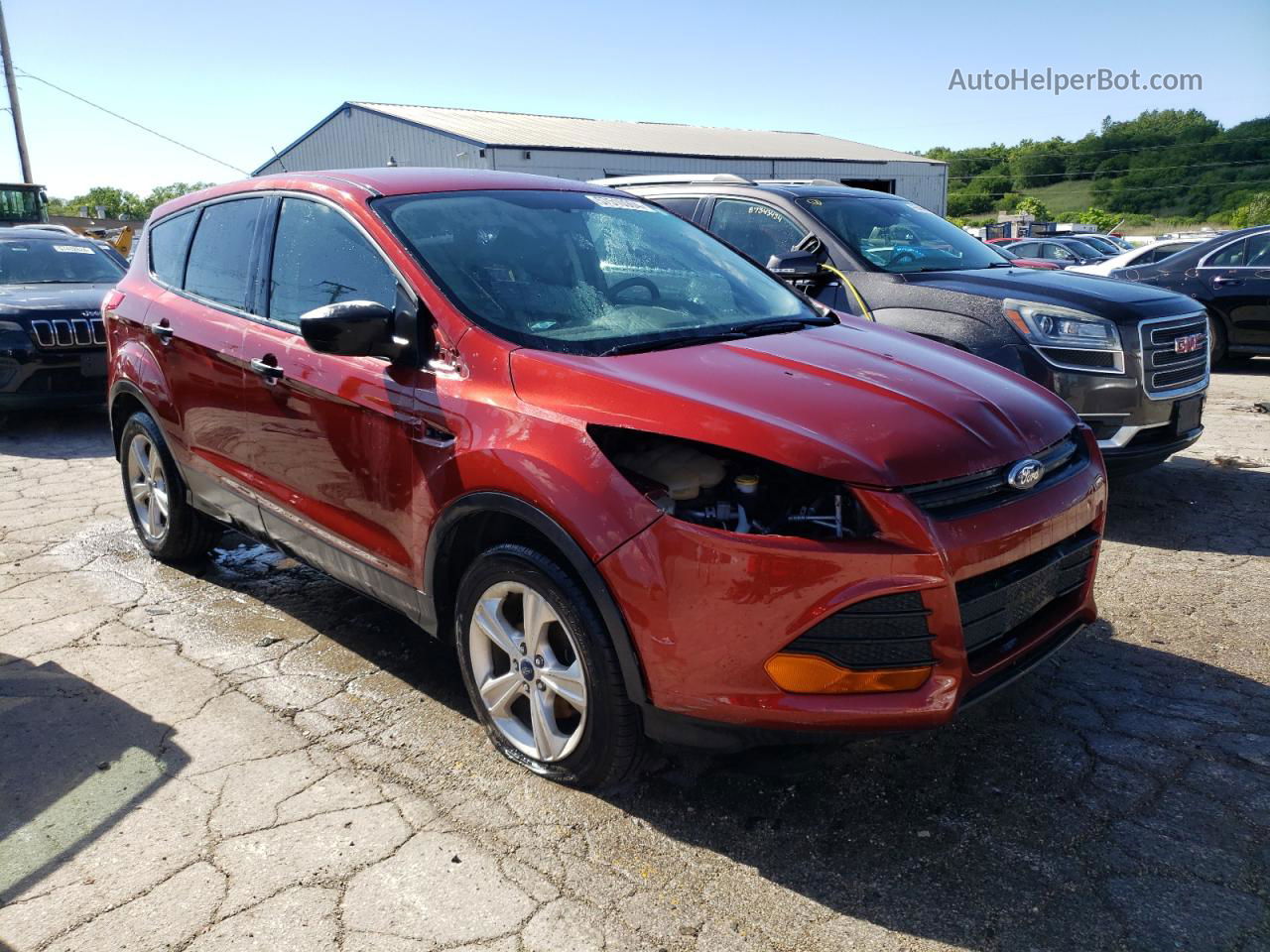 2016 Ford Escape S Orange vin: 1FMCU0F75GUA92632