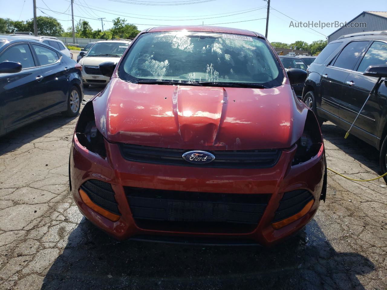 2016 Ford Escape S Orange vin: 1FMCU0F75GUA92632