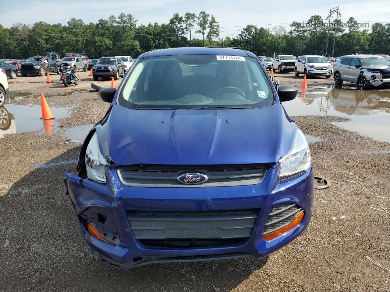 2016 Ford Escape S Синий vin: 1FMCU0F75GUB03628