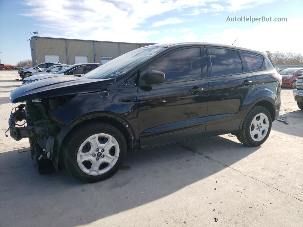 2017 Ford Escape S Black vin: 1FMCU0F75HUA49765