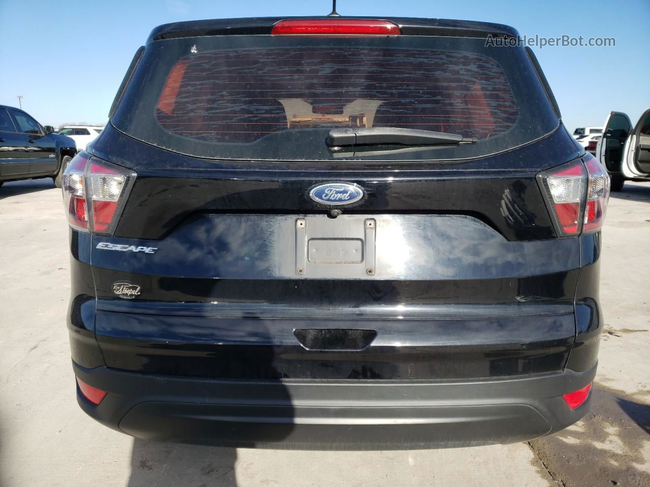 2017 Ford Escape S Black vin: 1FMCU0F75HUA49765