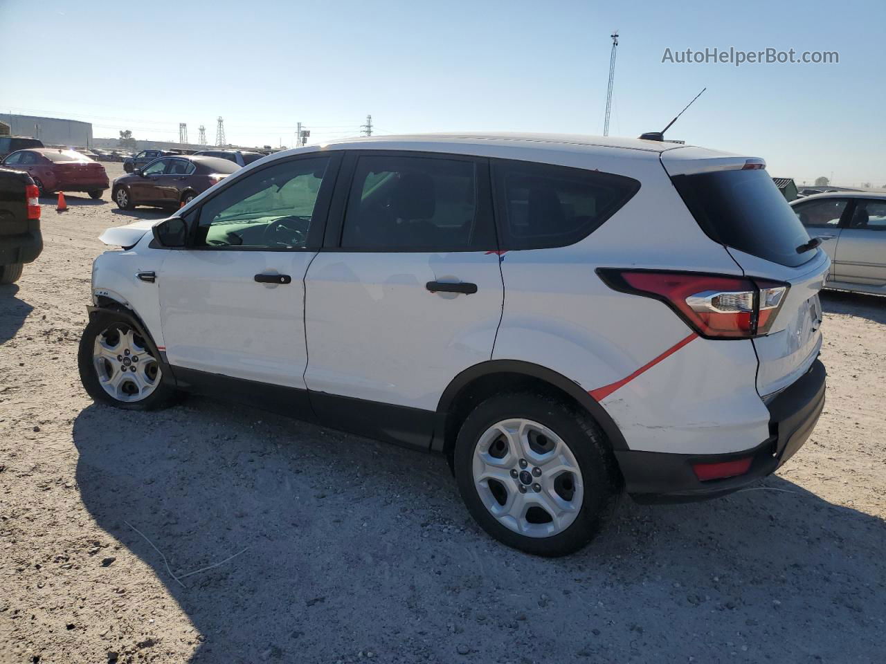 2017 Ford Escape S White vin: 1FMCU0F75HUC00541