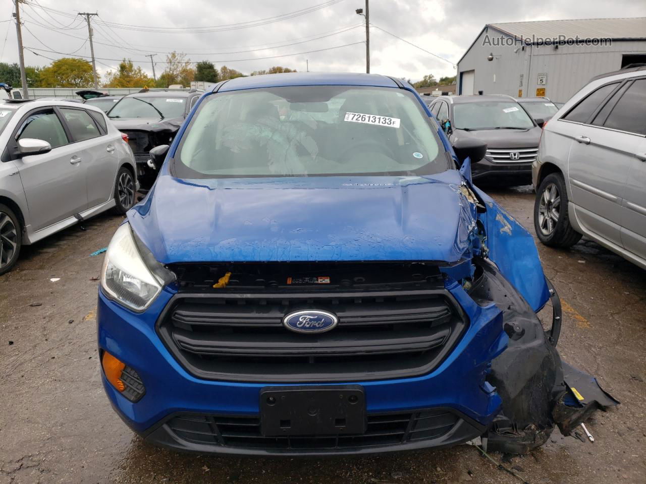 2017 Ford Escape S Blue vin: 1FMCU0F75HUC20109